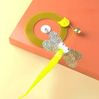 Cat Rope Long Rope Teasing Cat Toy Accessories Pet Kitten Toy Cat Toy Swing Sticky Disc Elastic with Bell Hanging Door Teasing