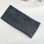 Punk Wide Elastic Eyelet Headband for Women