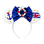 Mouse Ears Sequin Bow Cosplay Headband for Women & Adults