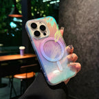 Color Feather Gradient Magnetic Protective Cover For Apple IPhone18 17 Pro Max 16Pro, 16, 15, 14, 13, 12Pro 11 Series Phone Case