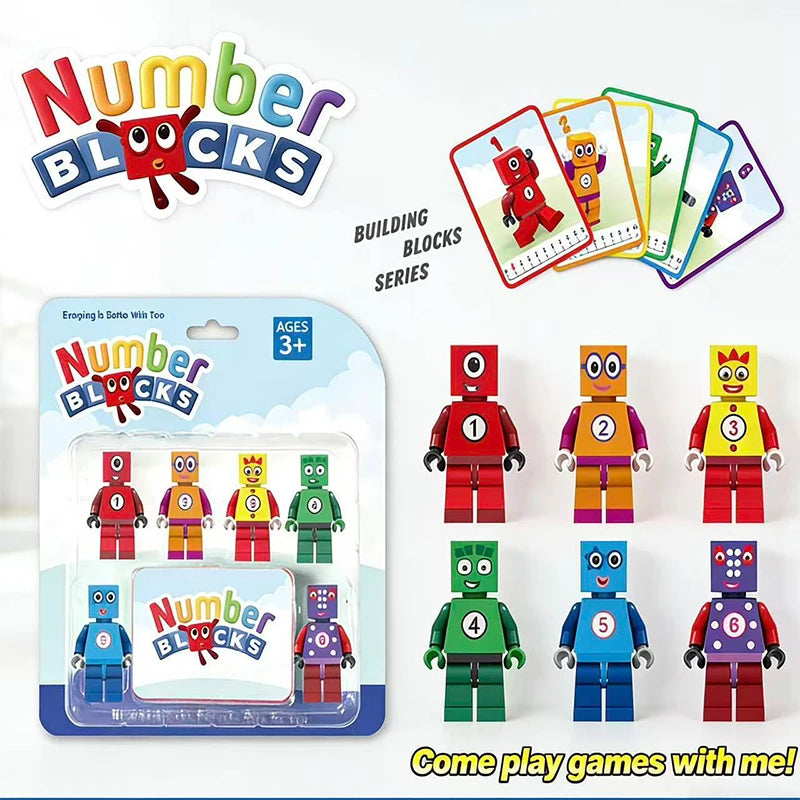 Number Blocks Assembly Educational Math Learning Toy Set