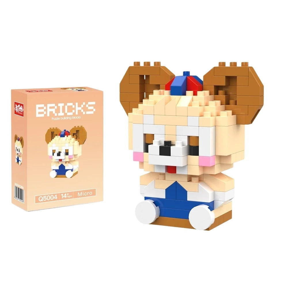 Disney Zootopia Small LinaBell Building Blocks Judy Nick Model Donald Duck Education Lotso Toys Mickey Mouse For Kids Birthday