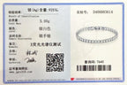 S925 Sterling Silver Bracelet Zirconia Tennis Ball Women Fashion Simple Engagement Wedding Charm Jewelry 4mm 16-20cm