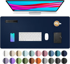 Mouse Pad Large Office Desk Mat ,Waterproof PU Leather Desktop Keyboard Desk Pad Gaming Mousepad Desk Writing Pad for home