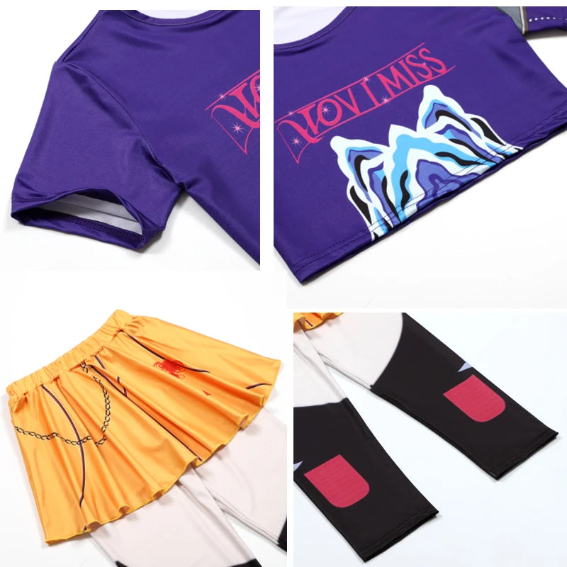 Rumi Girl Anime Cosplay Costume – Dance Performance Outfit