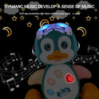 Musical Penguin Baby Crawling Toy Interactive Light Up Learning Toy