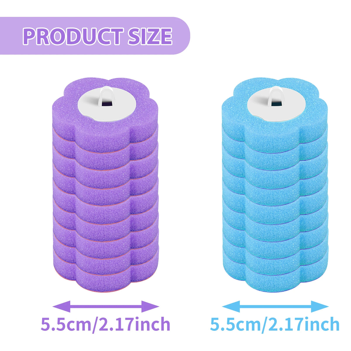 18/36Pcs Disposable Toilet Brush Wall Mounted Toilet Brush with Replacement Head Cleaning Set Home Bathroom WC Accessories