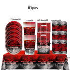 Horror Movie Stranger Theme Birthday Party Decoration Tableware Tablecloth Cup Plate Napkin Baby Shower Party Favors Supplies