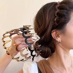 Korean U Shape Non-Slip Hair Comb Headband for Women