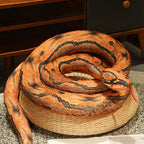 Long Python Snake Plush Toy Soft Stuffed Animal Pillow