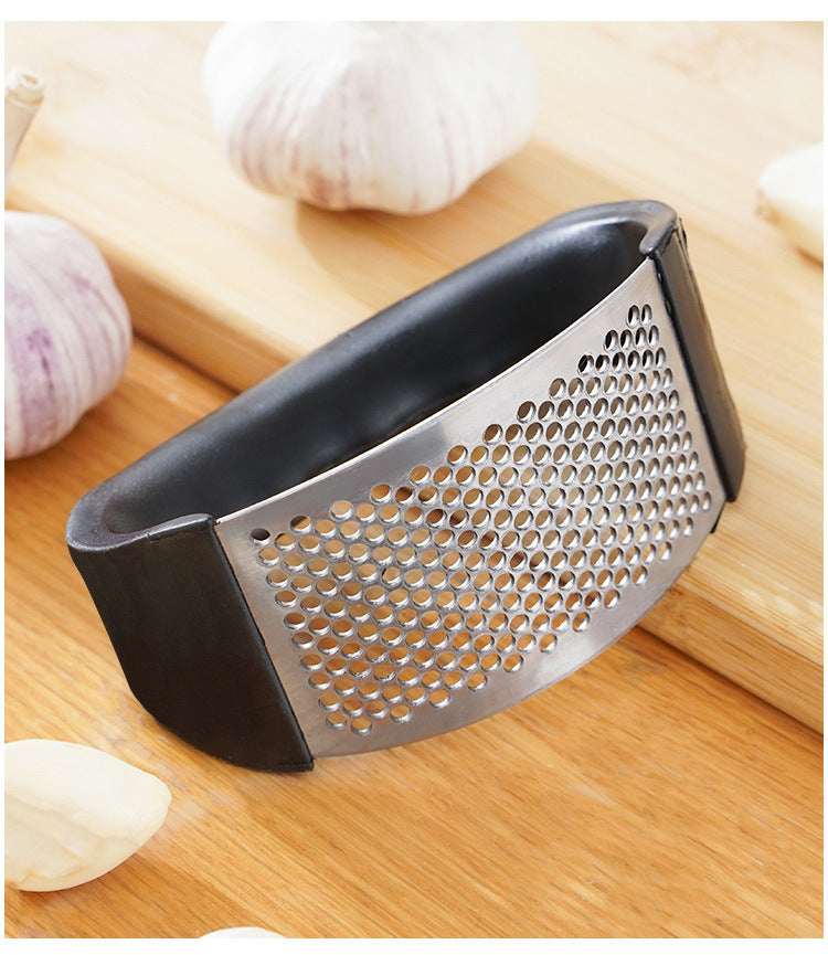 Stainless Steel Garlic Press – Manual Garlic Crusher & Mincer