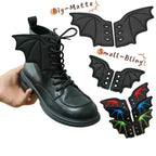 1 Pair Bling Bat Shoe Wings Charm Decorations For Sneaker Clothing Shoelaces Punk Halloween Gift Accessory