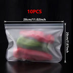 Reusable Silicone Food Storage Bags – Leakproof Freezer Storage Set