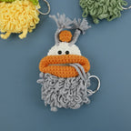 Funny Crochet Sausage Mouth Keychain Key Holder Pouch