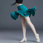 Children Professional Ballroom Latin Dance Dress For Girls Ballroom Dancing Dresses For Kids Leopard Print Top Skirt Samba Tango