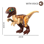 Jurassic Raptor Building Blocks Mini Dinosaur Construction Toy Set