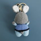 Cute Mushroom Rabbit Crochet Keychain Bunny Bag Charm