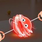 Rotating Flash Flying Ball Toy Rotating Cable Toy LED Light Luminous Leisure Stress Relief Toy Gift  Reward 51mm