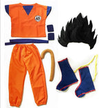 Halloween Costumes  Adult  Z Clothes Party Suit Goku Cosplay Costumes Top/Pant/Belt/Tail/wrister/Wig