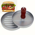 Non Stick Burger Press Patty Maker Metal Hamburger Mold for BBQ Cooking