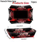 Horror Movie Stranger Theme Birthday Party Decoration Tableware Tablecloth Cup Plate Napkin Baby Shower Party Favors Supplies