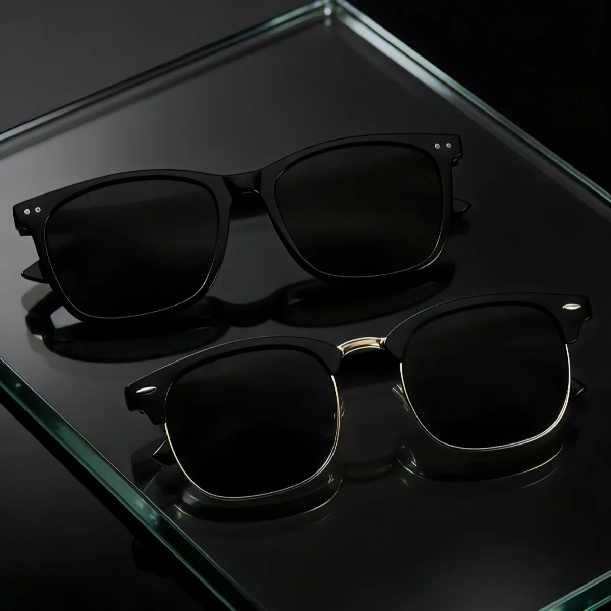 2PCS Y2K Retro UV400 Fashion Sunglasses for Women & Men