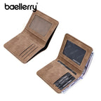 New Men's Short Wallet Cardholder Combo Anti-Theft Minimalist PU Leather