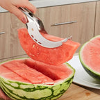 Stainless Steel Watermelon Slicer Knife with Fruit Corer and Server