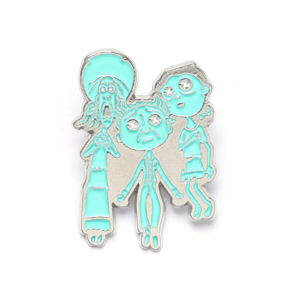 Horror Animated Films Doll Enamel Pins Cartoon Character Role Brooch Lapel Badge Punk Halloween Jewelry Gift for Friend
