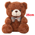 25/35CM Kawaii Teddy Bear Plush Pillow Toys Lovely Bow-Knot Bears Toys Stuffed Soft Animal Dolls Xmas Valentine Gift