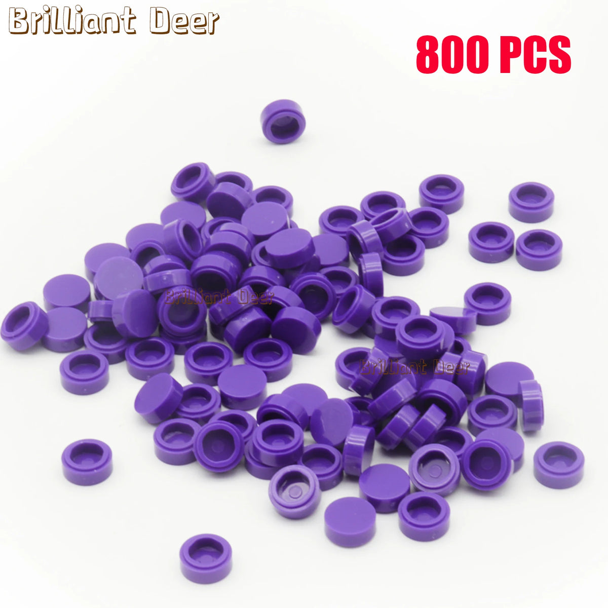 800PCS FLAT Tile 1x1 Dots Round Bricks 35381 98138 MOC DIY Building Blocks Parts for Mosaic Portrait Art Design Children Toys