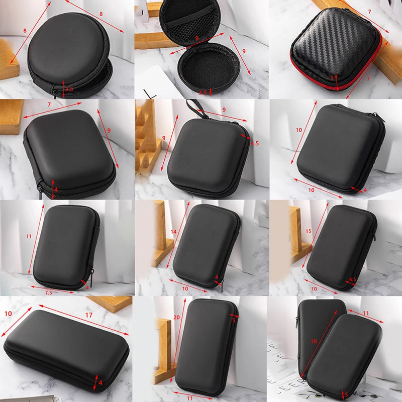 Portable Mini Hard Shell Electronics Organizer Case