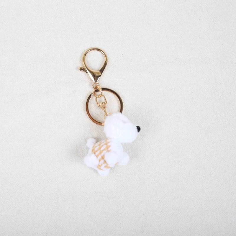 Mini Animal Crochet Keychain Cute Knitted Doll Keyring
