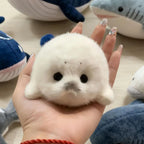Cute Seal Plush Crochet Keychain Soft Animal Bag Charm