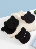4PCS Bear Shape Laundry Balls Lint Catcher Reusable Pet Hair Remover Cleaning Sponge for Clothes Sofa Cat Dog Home House
