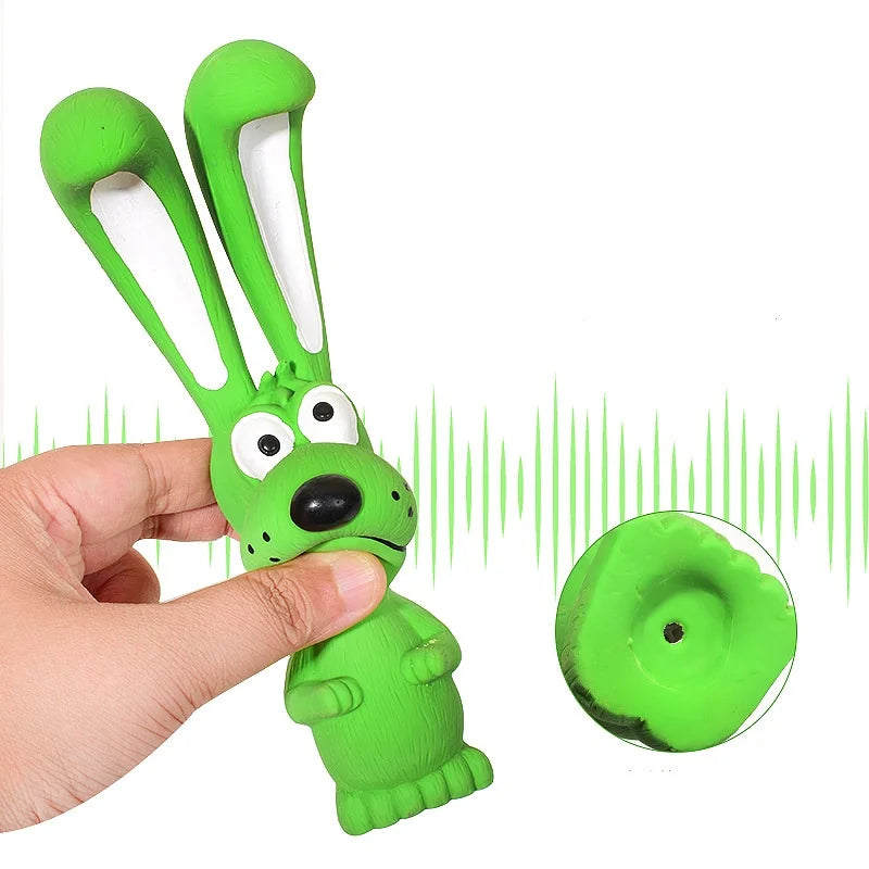 Pet Supplies Latex Pet Toys Collection Grinding Teeth Cleaning Bite Interactive Dog Toys Naughty Rabbit Dog Latex Chew to