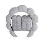 Microfiber Spa Headband & Face Wash Wristband Set