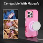 For MagSafe Heavy-Duty OTT Armor Phone Case For iPhone 18/17/16/15/14 Pro Max Plus Magnetic Military Grade Drop Protection Cover