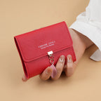Trifold Clutch Coin Purse, Minimalist Credit Card Holder, Women's Casual Wallet