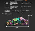 Shell-Ejecting Alloy Toy Pistol Set Stress Relief Fidget Sensory Toy Mini Finger Spinning Top EDC Desk Gadget Gift for Teen Boys