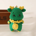 Cute Puppy Crochet Keychain Handmade Dog Bag Charm