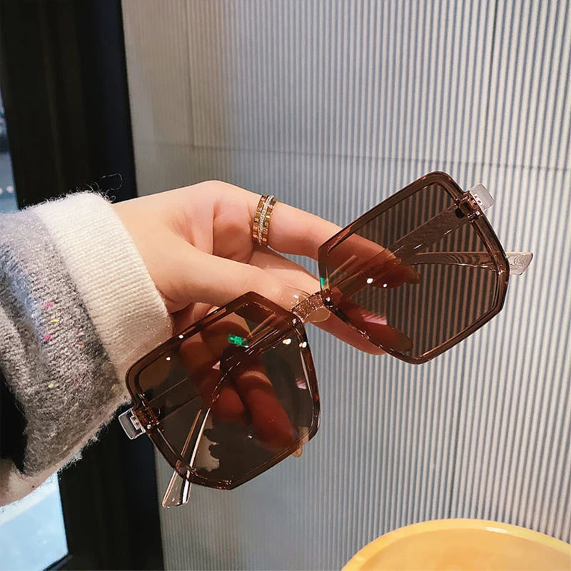 Big Frame Vintage Square UV400 Sunglasses for Men & Women