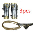 Super Princess Diana Cosplay Costume for Women Headdress Armband Gauntlet Tiara Wrist Lasso of Truth Accessory Props Halloween