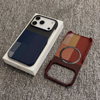 Carbon Fiber Texture Leather for MagSafe Wireless Charging Phone Case for iPhone 18 17 16 15 14 13 12 Pro Max Protective Cover