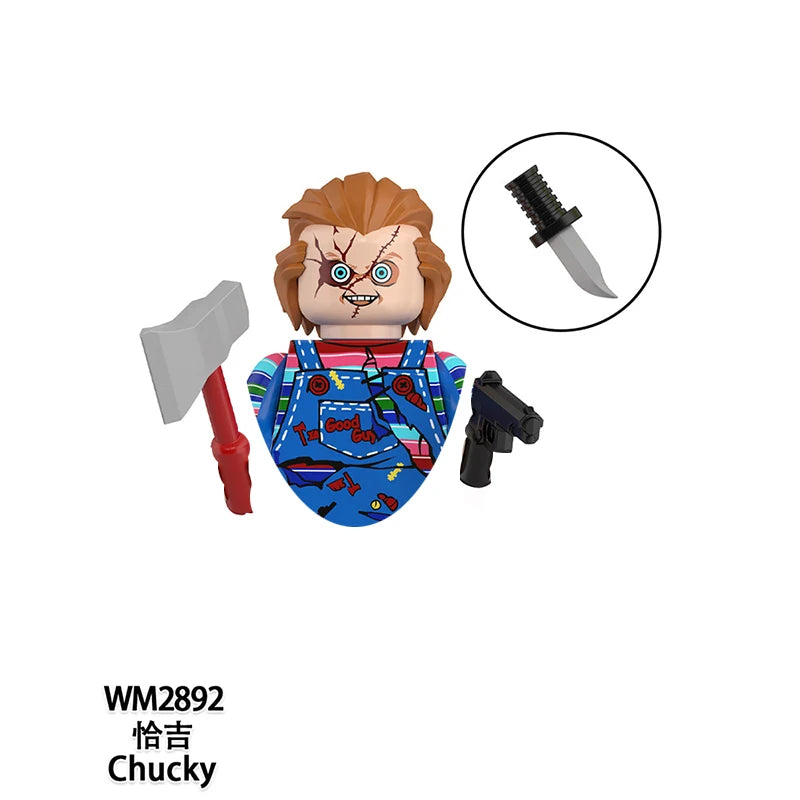 Halloween New Bricks Building Blocks Terrifier Death Megan Mini Figures Minifigures Toys Bricks Gifts For Children Adults