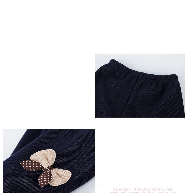 2-12 Year Old Children's Pants New Autumn and Winter Style Plush Girls Leggings, Wearing Warm Cotton Pants for Girls Outside
