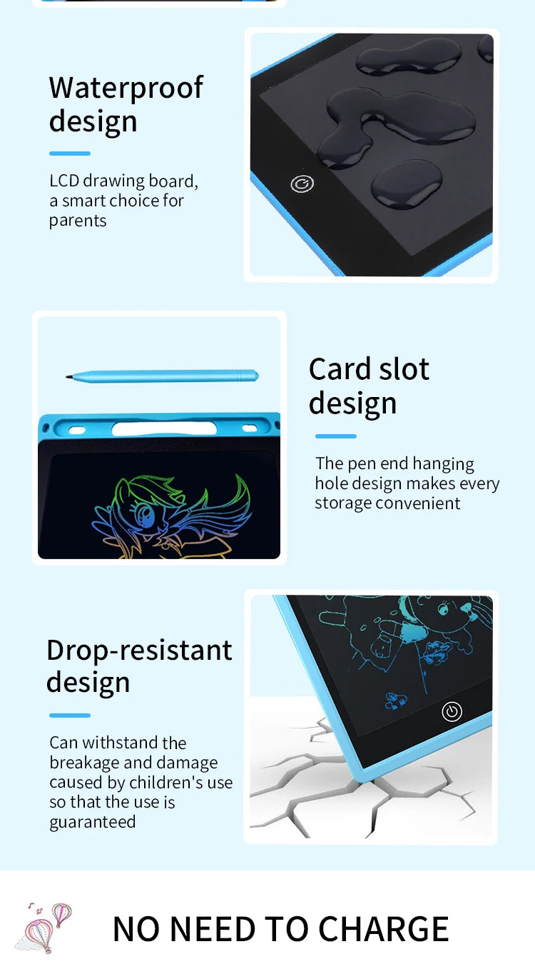 Multi-Size LCD Writing Tablet for Kids