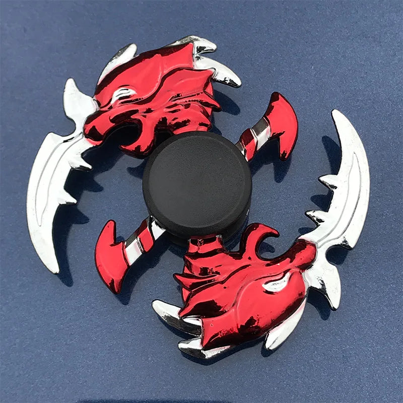 Anime Metal Fidget Spinner Zinc Alloy Silent Stress Relief Toy