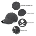Women's Quick Dry Mesh Ponytail Baseball Cap for Outdoor Style