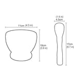 Resin Mortar and Pestle Set – Garlic, Herb & Spice Grinding Kitchen Tool